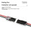 200PC 2Pin Way Plug Wire Cable Snap Connectors Electric Wire Double-Wire Plug-in Connector with Locking Buckle 7