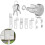 Mailbox Lock Replacement Kit for L-1172C Mailbox Key Lock with Key Wardrobe Lock 3