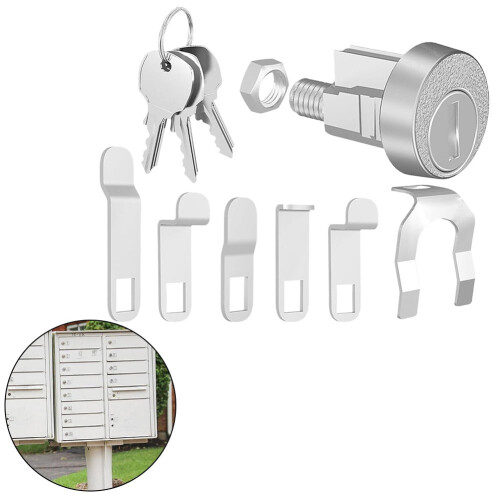 Mailbox Lock Replacement Kit for L-1172C Mailbox Key Lock with Key Wardrobe Lock 2