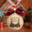 Wooden Christmas Ornament Set Brown 3 pcs 4