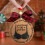 Wooden Christmas Ornament Set Brown 3 pcs 5