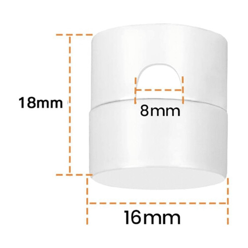 3 Pack Ceiling Hooks for Hanging Lights, Hooks, White 2