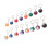 Colorful Billiard  Keychain Set 48 Pcs, Magic Key Chain Balls Eightball Billar Billiards Chains Accessories 5