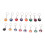 Colorful Billiard  Keychain Set 48 Pcs, Magic Key Chain Balls Eightball Billar Billiards Chains Accessories 6