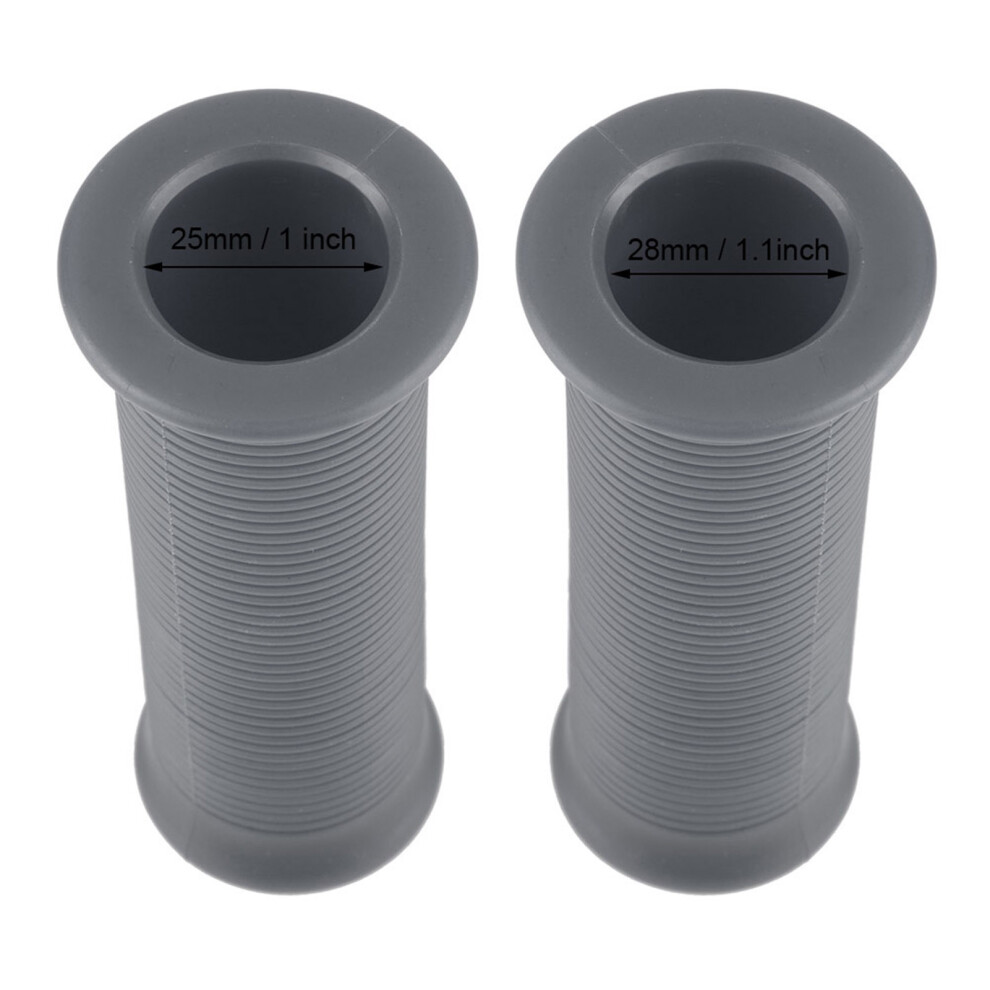Motorcycle Handlebar Grips 1Inch 25Mm / 1.1Inch 28Mm Tpu Vintage Dark/Grey 4601390791736