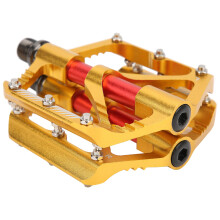 WAKE Bike 3 Lager Aluminiumlegierung Pedal, Leichtgewicht 11,6x9,3x1,7cm Gold