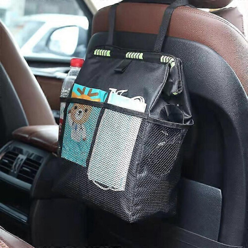 Foldable Hanging Car Garbage Bag Portable Waterproof Car Trash Can Multifunctional Large Capacity 2
