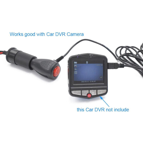 Mini-USB-Ladekabel für Dashcams im Auto mit Ein-/Ausschalter und Stromversorgung 1