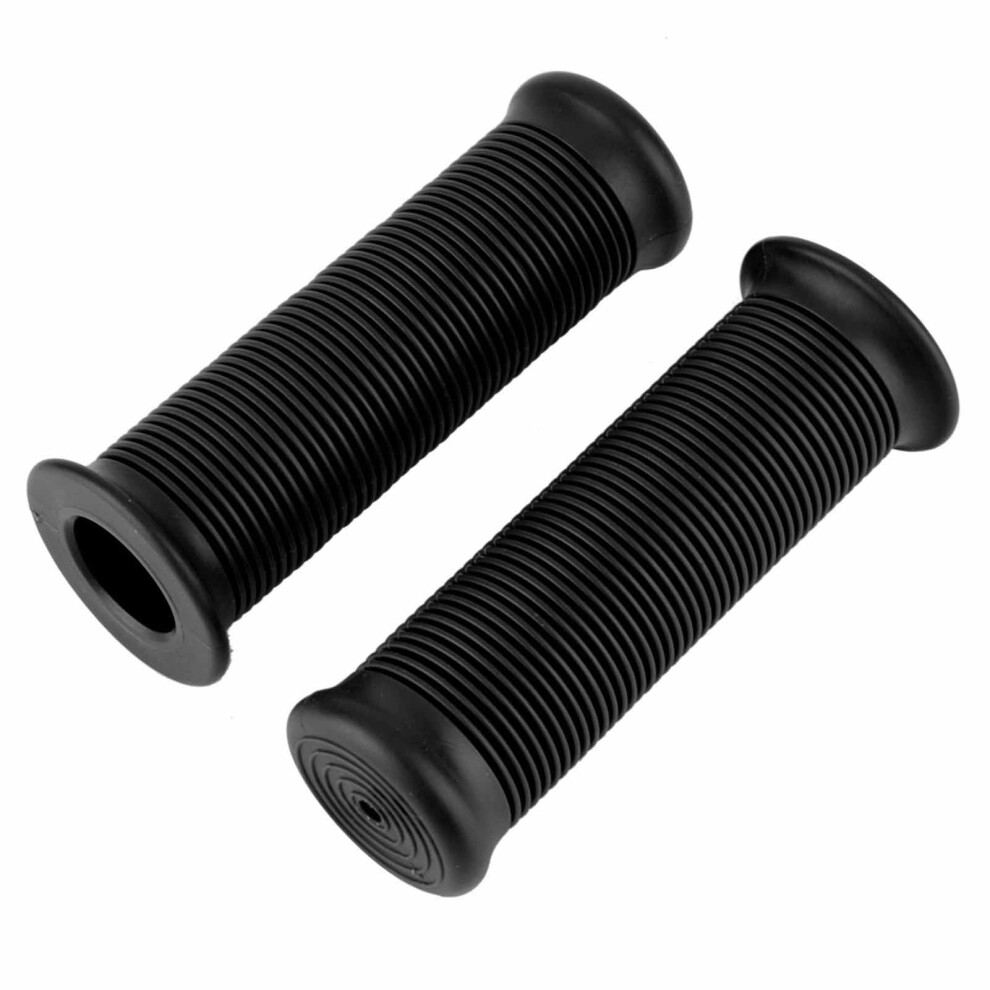 Vintage Tpu Motorcycle Handlebar Grips 1.1Inch 28Mm Pair Universal New Black 7631390791983