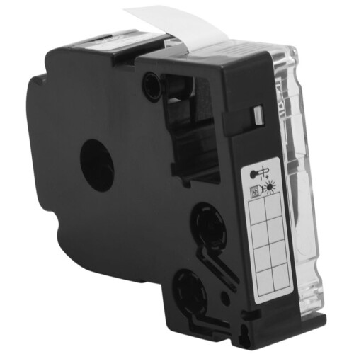 9Pcs 12mm Label Maker Tape Label Maker Black  White Label Tape for /KingJim Printer 2