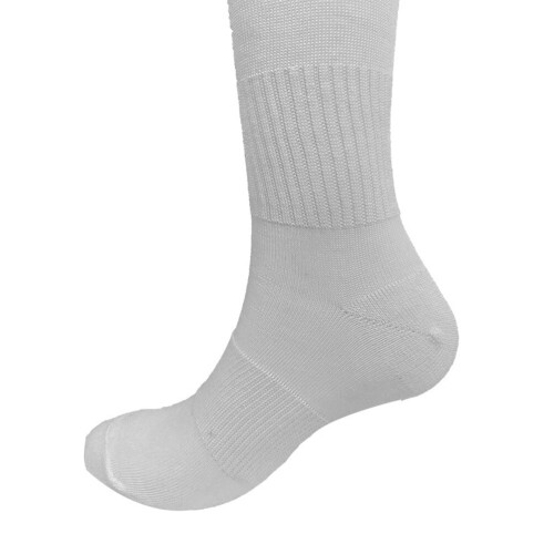 Fodboldsokker Herre Åndbare Komfortable 1 Par Hvide Polyester 1