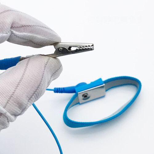 Static Wrist Strap with Adjustable Length, Blue – Compatible with ESD Safety Standards 2