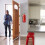 Car Fire Extinguisher Mount Bracket Red Steel 1 Set 7