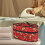 Travel Iron Storage Case Travel Case with Zipper Handheld Candy Cane Pattern, Case Only 2