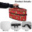 Travel Iron Storage Case Travel Case with Zipper Handheld Candy Cane Pattern, Case Only 5
