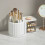 Stylish Makeup Organizer With Drawer In Elegant Design For Desktop Storage 4