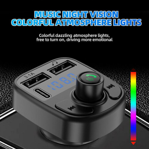 Handsfree Bluetooth Transmitter for Car Radio USB Charger 1