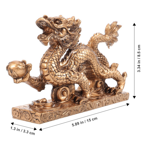 Dragon Ornament Cake Topper Animal Statue Office Gift 1