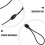 Elastisk stylus-snor, sort, 50-pak 3
