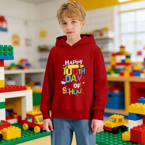 100 Days of School Sweatshirt Kids Long Sleeve Pullover