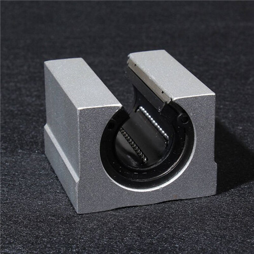4X SBR25UU Linear  Bearing Slider Unit, 25mm Hole Diameter Linear Light Bearing Guide Rail Cylindrical 1