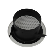8 Pieces 4 Inch Air Vent Louver, Air Grill Cover with Built-in A Fly Screen for Bathroom Office Home
