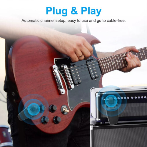 Wireless Guitar System Professional Clear Transmission 50m 1