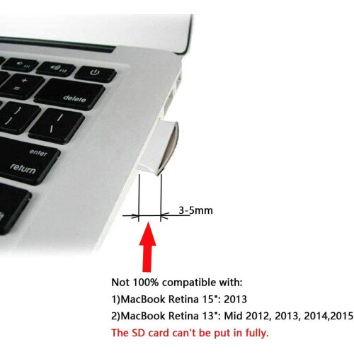 Κιτ κάρτας CY Micro SD TF σε SD Mini Adapter για επιπλέον αποθήκευση MacBook Air / Pro / Retina 1