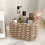 (Khaki) 2PCS Small Woven Storage Baskets for Nursery 1