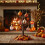 24pcs Orange Plastic Christmas Hanging Balls 3cm 4