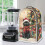 Dust Protector Polyester Coffee Machine Dust Cover Christmas Cat Pattern Handle Kitchen Blender Dust Cover for Kitchen Use 5