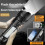 Outdoors Super Bright Flashlight Emergency Camping Hand Lamp Spotlight Focus Long Range Red and White Flashlight 6