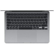 Apple - 13,6" MacBook Air M3 (2024) - RAM 8Go - Tallennustila 512Go - Avaruusharmaa - AZERTY (2024) - Kunnostettu - Hyvässä kunnossa - Refurbished