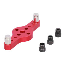 Durable Metal Dowel Hole Guide Jig for DIY Woodworking Positioner Tool