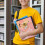 Book Cover with Zipper, 21.5 x 29 cm, Polyester 5