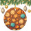 Ceramic Christmas Ornament Chocolate Cookie Design 1 Piece 2