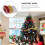 Julglittergirland 1,5 m 3-pack Röd Guld Silver 5