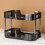 Transparent Plastic2-Tier Organizer for Bathroom Kitchen 4