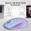 Wireless Mouse, Computer Mouse with RGB Backlit, Rechargeable  Mice, Optical USB Mouse for Home Office 6