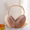 Khaki Winter Earmuffs Foldable Soft Puffy Ear Protection 6