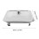 Buffet-Set mit Warmhaltebehältern aus Metall, inklusive Deckeln und Ständer 2