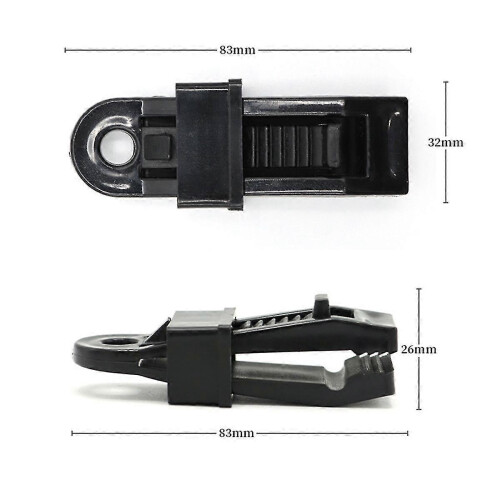 20PCS Push-Pull Tent Clips Tent Attachment Clips Outdoor Camping Tent Hooks Windproof Strap Barb Cl 1