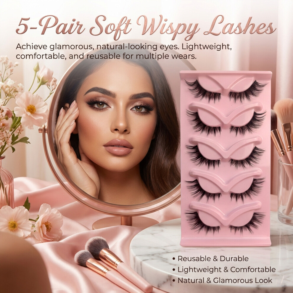 Roc-Electron (Hs 19) Natural Volume False Eyelashes For Makeup