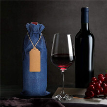 Bolsa de Vino de Arpillera Reutilizable, 36 Piezas Bolsas de Regalo de Botellas de Vino con Cordón, para Regalo, Navidad, Boda, Cumpleaños, Fiesta