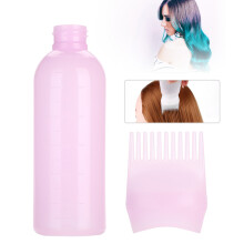 160 ml Pinkes Haartönungsbürstenflasche mit Kamm-Applikator-Werkzeug