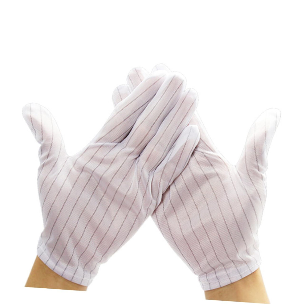 Anti Static Work Gloves 10 Pairs Breathable Lightweight Protective For Electronics Assembly Workshop 9330225053668