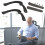 HEMOTON Swivel Chair Armrest Replacement Armrests Handle Office 2