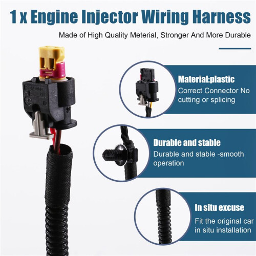 06J971082D Engine Injector Cable Wiring Harness for  CC  B6 7 Sharan  Beetle    Engine 1.8 2.0 2