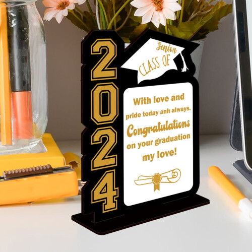 2 Pieces Congratulations Banner Graduation Table Decorations 2