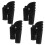 Black Plastic Tent Joints for Outdoor Adventure 4Pcs 6